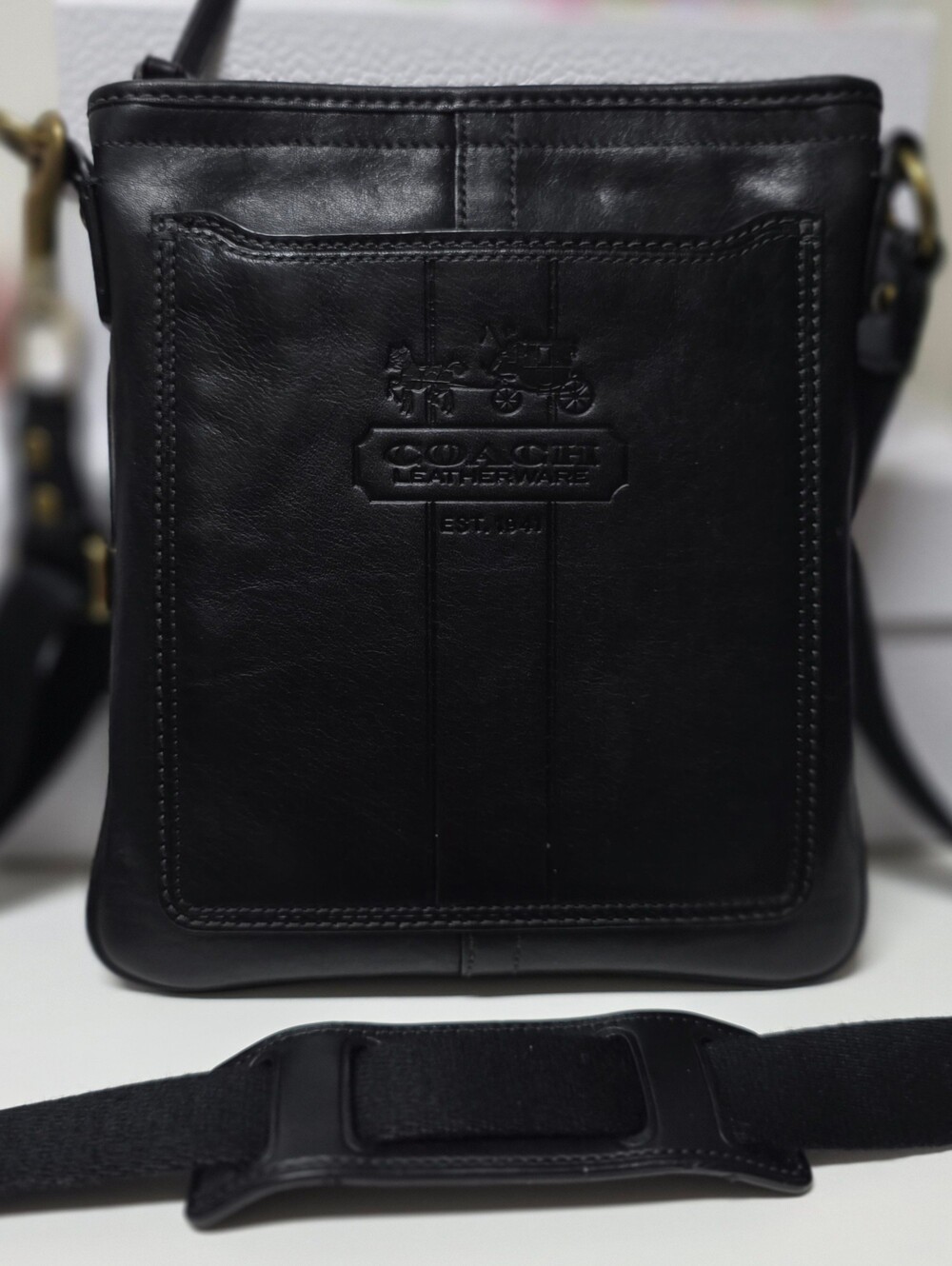 COACH Heritage Crossbody Flight Bag #41004 - Picture 5 of 16